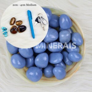 Angelite (Blue Anhydrite) Natural Tumbled / per Kilo - Image 3