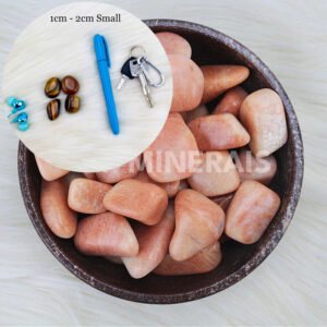 Salmon Feldspar Natural Tumbled / per Kilo - Image 4
