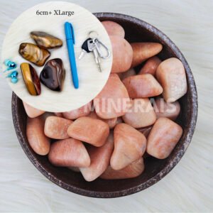 Salmon Feldspar Natural Tumbled / per Kilo - Image 5