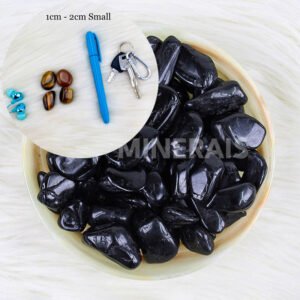 Black Tourmaline (Schorl) Natural Tumbled / per Kilo - Image 4