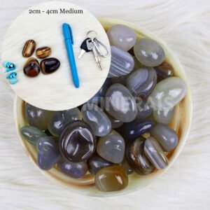 Gray Agate Natural Tumbled / per Kilo - Image 3
