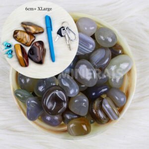 Gray Agate Natural Tumbled / per Kilo - Image 5