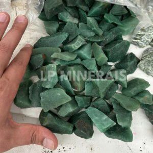 Roher grüner Quarz (Kristall) – Bild 1