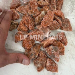 Oranger Calcit (Orchidee) roh – Bild 1